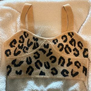SOLD. Leopard Print Crop